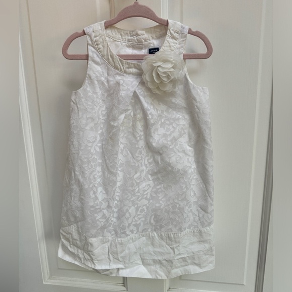 Janie and Jack Other - Janie & Jack 2T White Girls Formal Floral Tank Top Sleeveless Shift Dredd